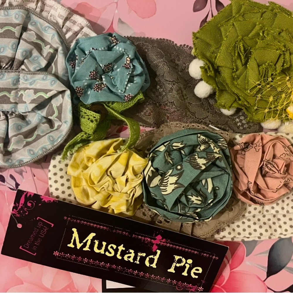 Lot of Mustard Pie and Persnickety Hair Accessories- NWT and Like New